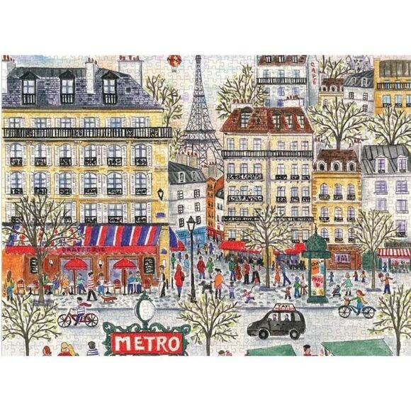 Galison Paris by Michael Storrings 1000 pc Jigsaw Puzzle - Picture 2 of 8